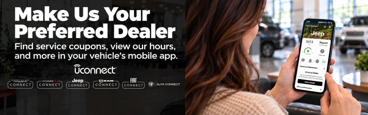 uconnect® make us your preferred dealer | Colby Chrysler Center in Colby WI